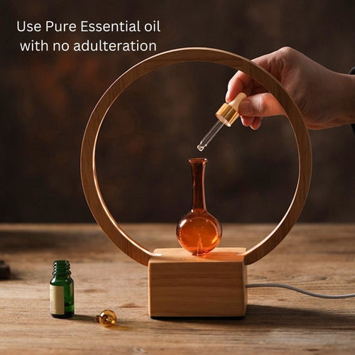 LUNA (Nebuliser+Ringlight) Waterless Essential oil Diffuser