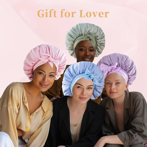 Silk Bonnet, Satin Hair Bonnet For Sleeping For Wavy Curly Natural