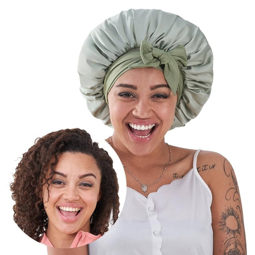 Silk Bonnet, Satin Hair Bonnet For Sleeping For Wavy Curly Natural