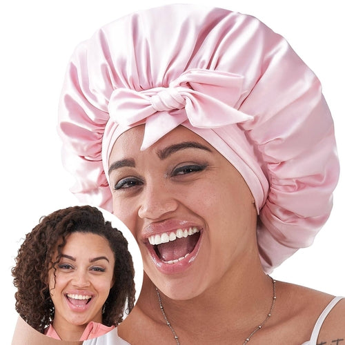 Silk Bonnet, Satin Hair Bonnet For Sleeping For Wavy Curly Natural