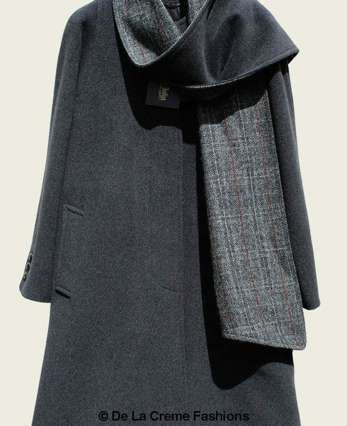 SCARPIA - Wool & Cashmere Overcoat With Scarf Detail